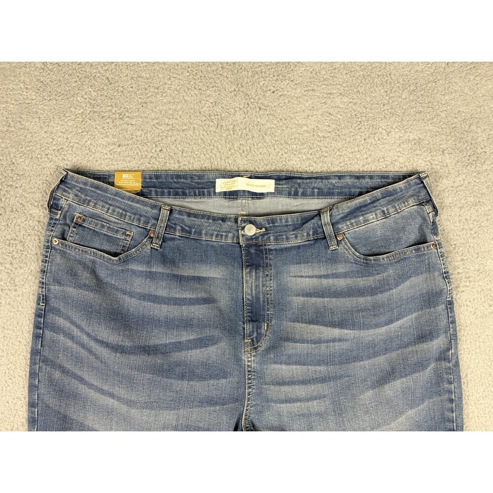 Levi Strauss Jeans Womens 24/w37 43x25 Blue Distressed Casual Cowgirl City - Picture 5 of 11